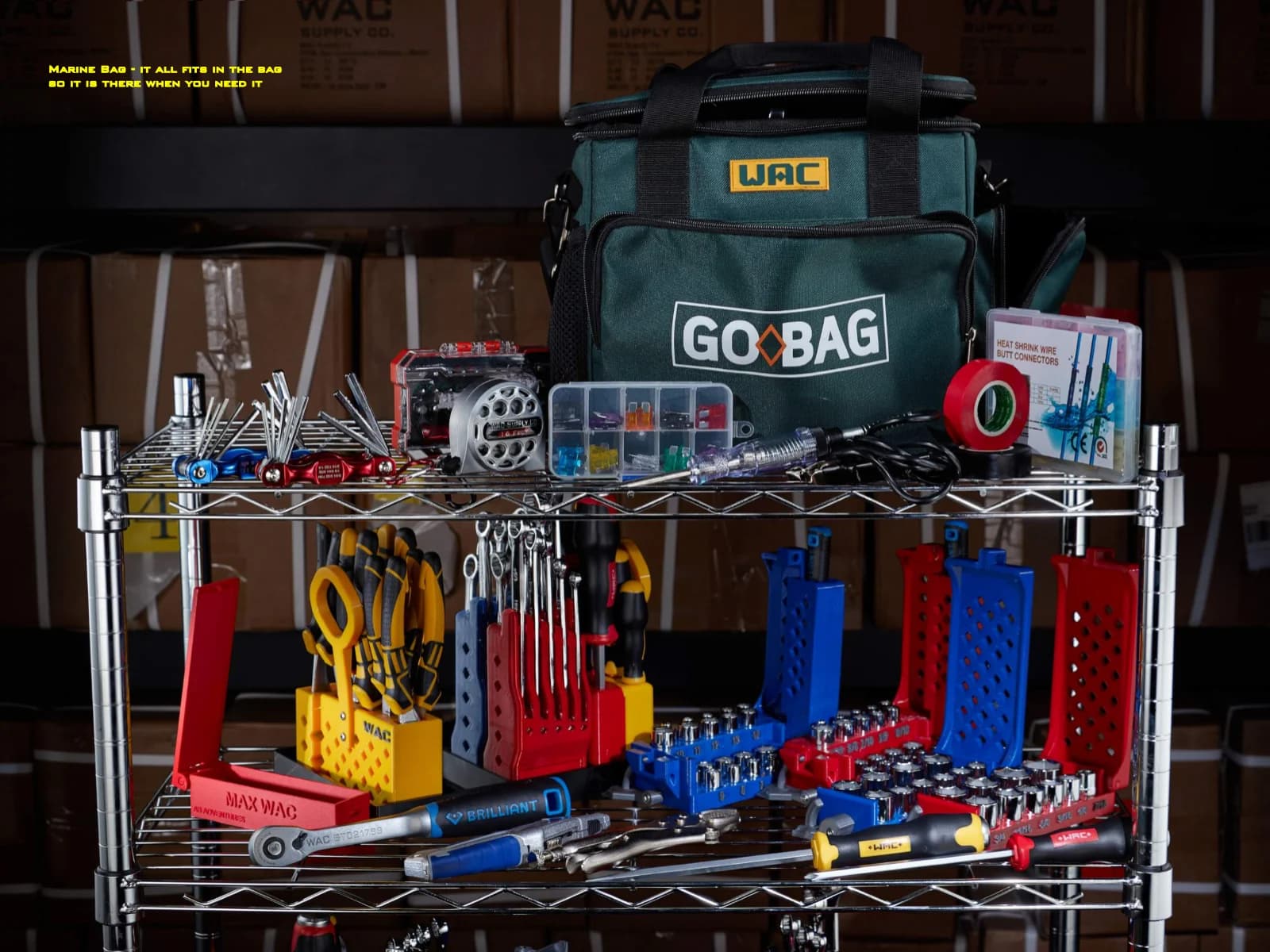 GB Marine — It all fits in the bag, so it is there when you need it.